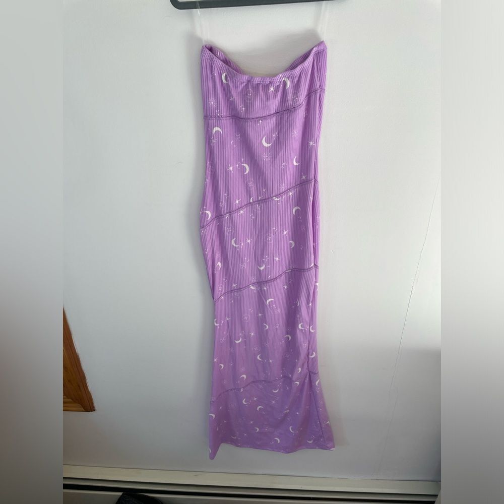 See You Monday Womens Maxi Dress Strapless Lavender Size XS new with tags